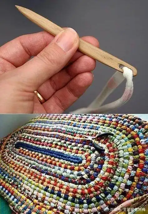 旧衣服编地毯,方法竟然有几十种,纸壳,呼啦圈都能做工具!