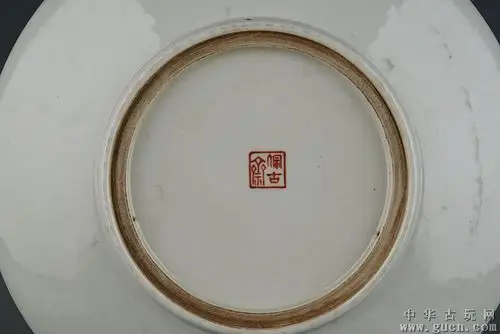 民国时期珠山八友程意亭作粉彩花鸟纹挂盘一套