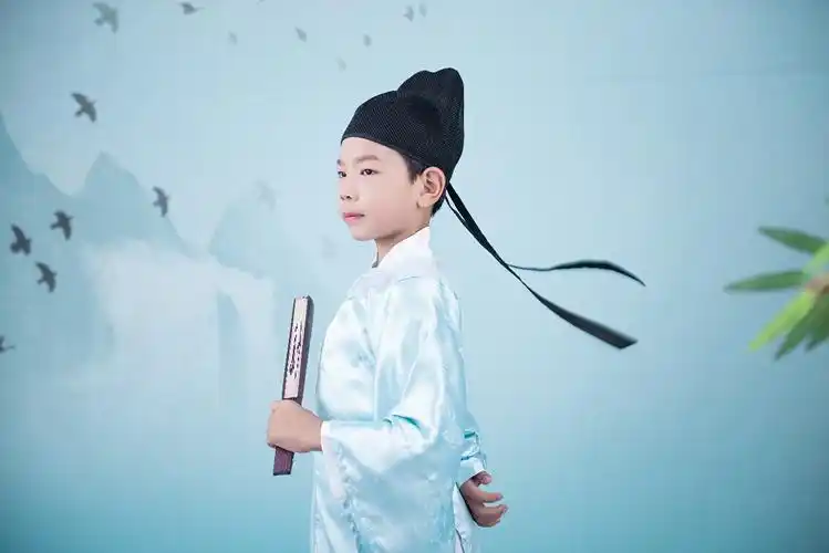 小男孩幞头帽  儿童汉服帽子? 新款透网纱帽  古代帽