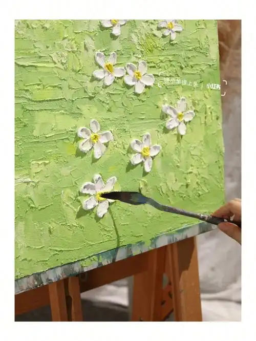 超简单的丙烯肌理画附步骤