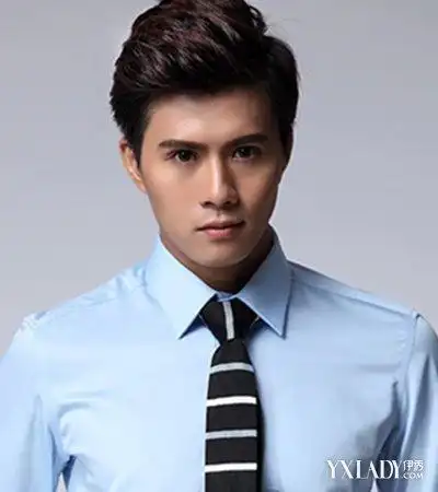 男士三七分头的发型欣赏 偏分打造复古美男