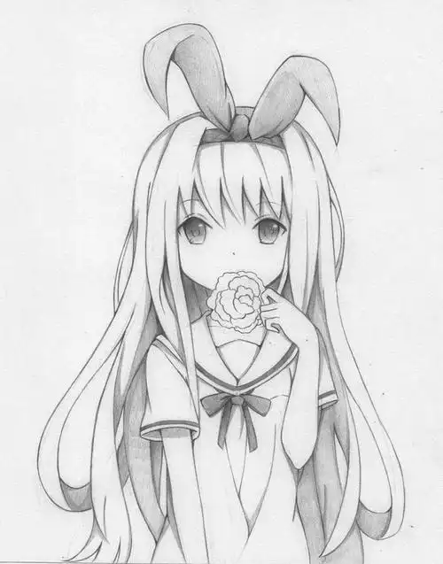 漫画人物古装简笔画 - 简单简笔画