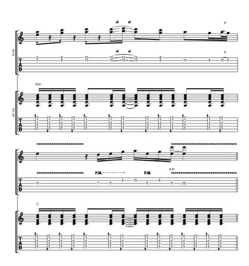 空谷幽兰solo电吉他独奏谱崔冠可