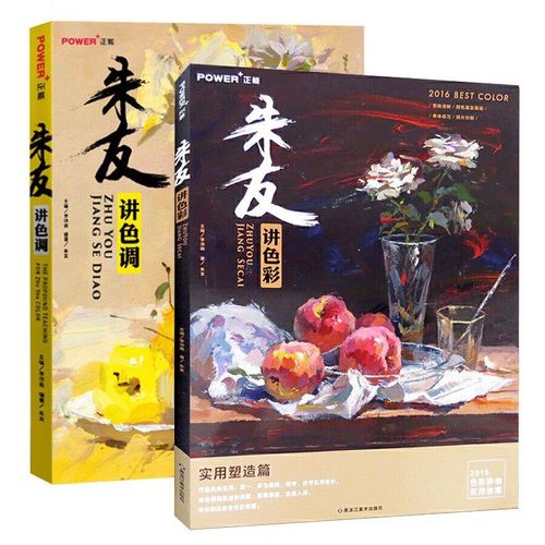 2本套 朱友讲色彩色调 学生色彩临摹 冷暖色调 基础知识 强化 单