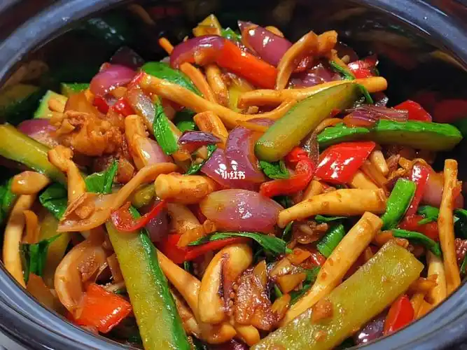 在家也能制作的干锅鱿鱼简单美味香辣过瘾