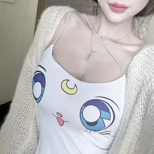 纯欲白色蕾丝小背心吊带女春秋甜辣修身抹胸内搭打底短款上衣夏季