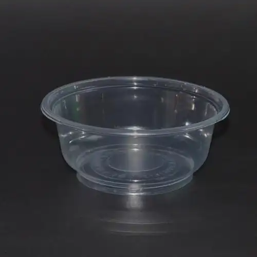 300ml 加厚一次性餐盒一次性碗塑料碗透明小碗甜品碗无盖凉粉胶碗