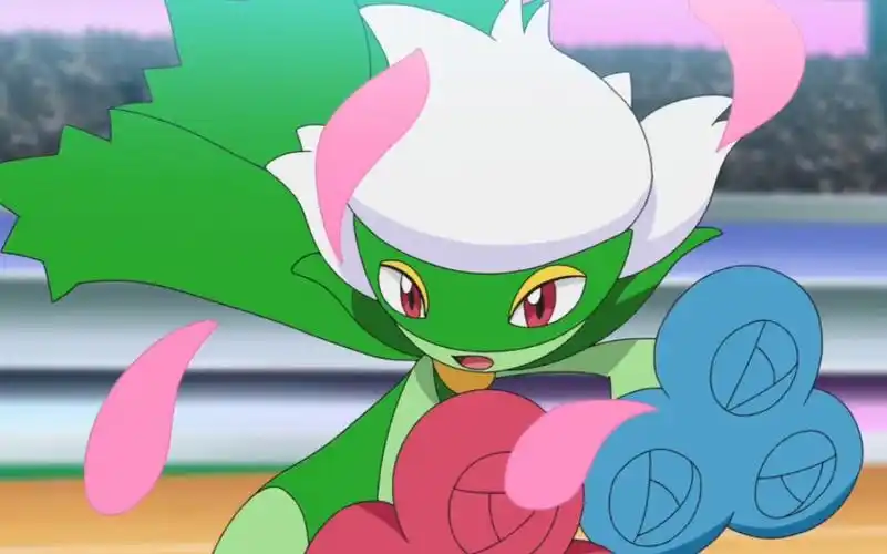 小智对战竹兰 鲶鱼龙vs罗丝雷朵