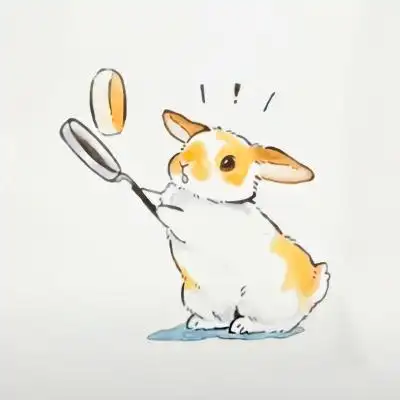 超可爱小兔呆萌图片手绘的非常逼真