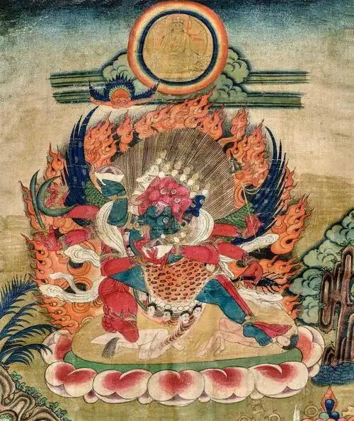 *1539 18世纪 莲师愤怒金刚唐卡