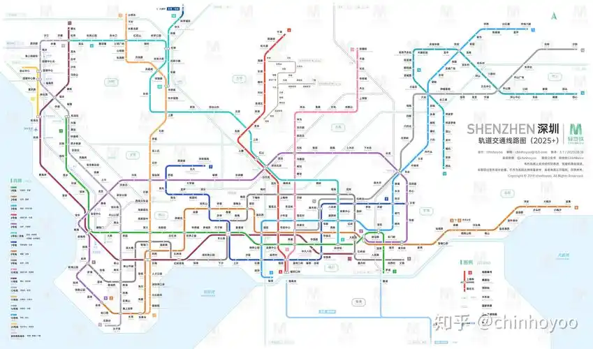 深圳轨道交通线路图2025运营版