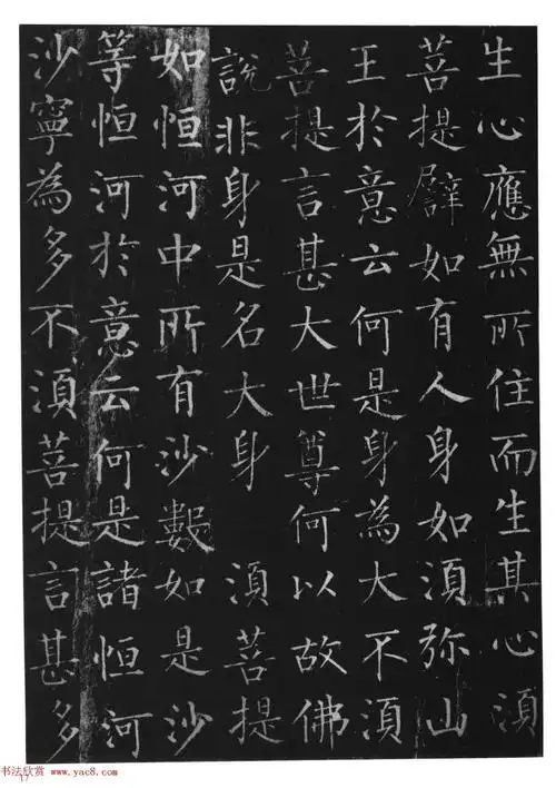 柳体楷书字帖《柳公权金刚经》