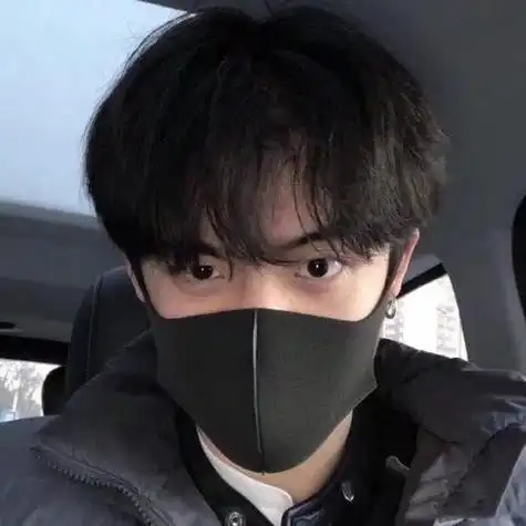 头像男生帅气冷酷戴口罩图文