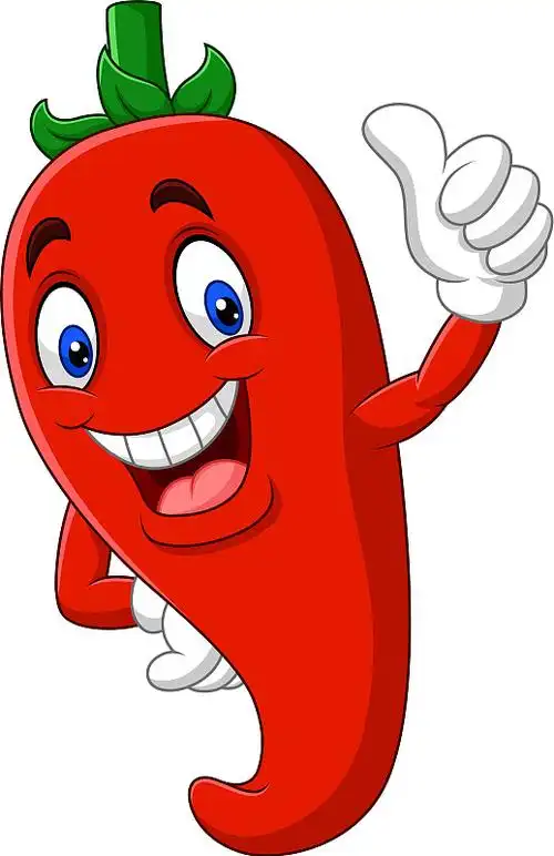辣椒卡通人物喷火