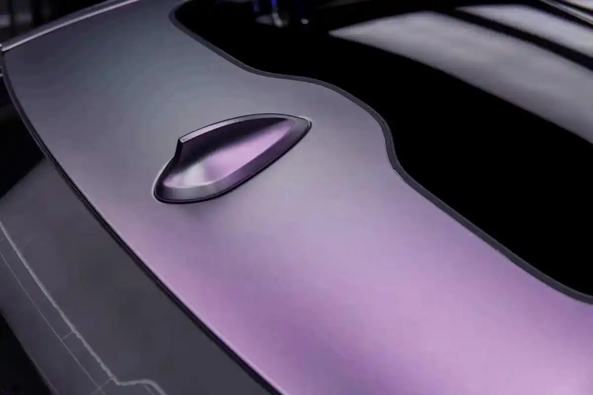 阿呆车服·漆面改色膜——宝马5系·卡普里灰紫