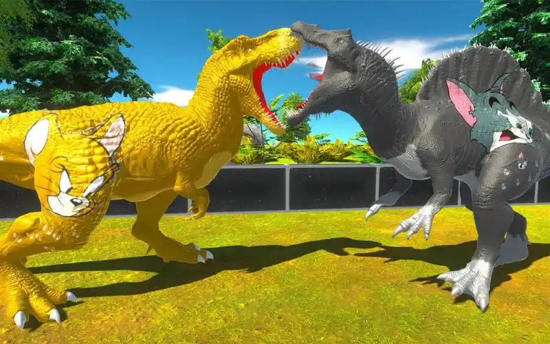 杰瑞霸王龙 vs 蜘蛛侠三角龙 vs 汤姆棘龙 - arbs mod模组