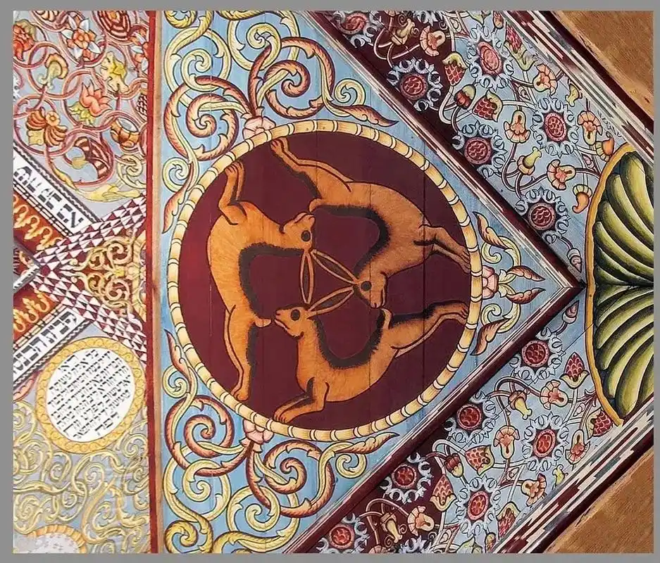 三兔连耳元素.敦煌莫高窟壁画出现三兔连耳.佛教寓意:前世今生 - 抖音