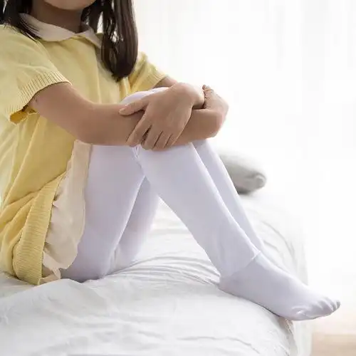 caramella女童100d脚底加薄连裤袜打底裤丝长筒袜子儿童袜舞蹈袜