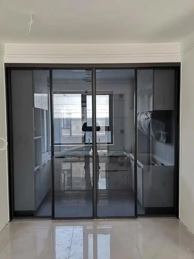 淄博欧莱富高端移门.#厨房推拉门推荐 #本地厂家 #实景拍摄 - 抖音