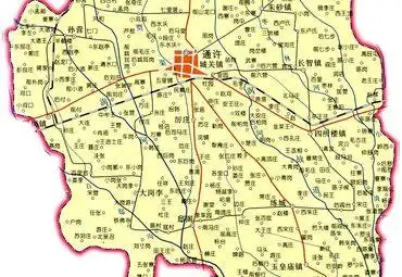 河南开封通许县地图