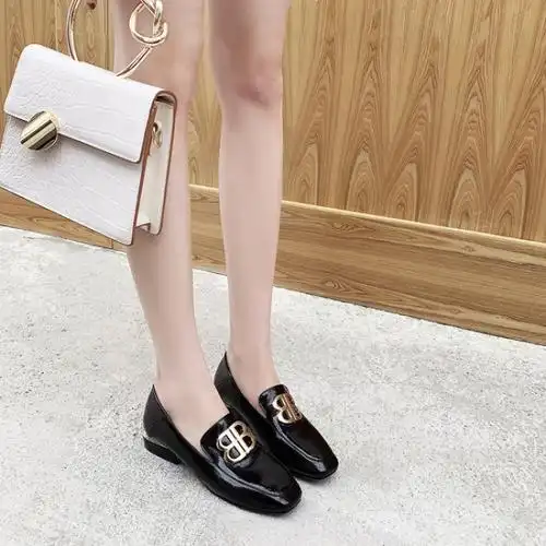 tiauny大码女鞋40一43百搭41乐福鞋2020新款春款春季英伦风单鞋小皮鞋