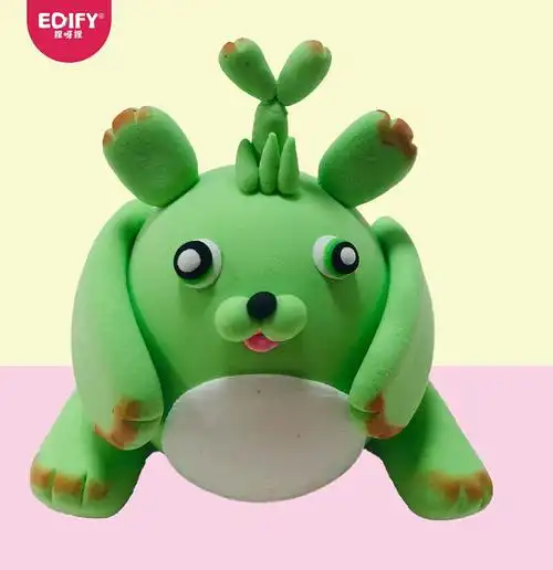 纸粘土作品图片赏析一可爱的卡通动物们