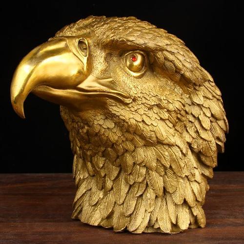铜老鹰头摆件铜鹰头摆件铜老鹰摆件
