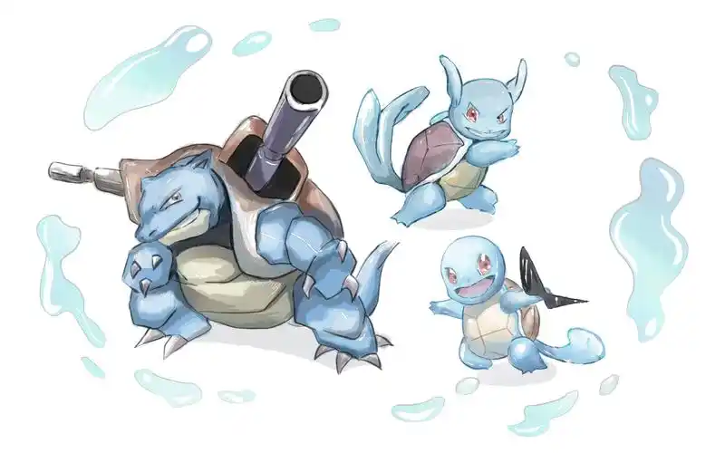 精灵宝可梦水彩系列no2杰尼龟