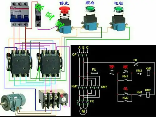 追问 我的控制箱是4个按钮的三个接触器,启动键点动后km自锁接通,km2