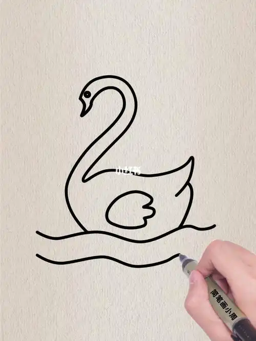 简笔画  #儿童简笔画  #简笔画教程  #黑天鹅