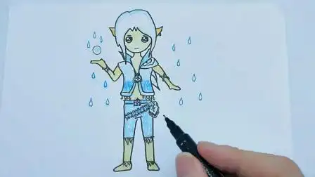 儿童简笔画教程视频之人物篇, 精灵梦水王子, 画法简单又详细