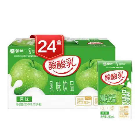 蒙牛 酸酸乳原味250ml×24 清爽果汁优质奶源 44.9元-聚超值