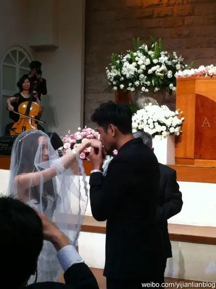 图文:范玮琪黑人大婚-新人喜结连理