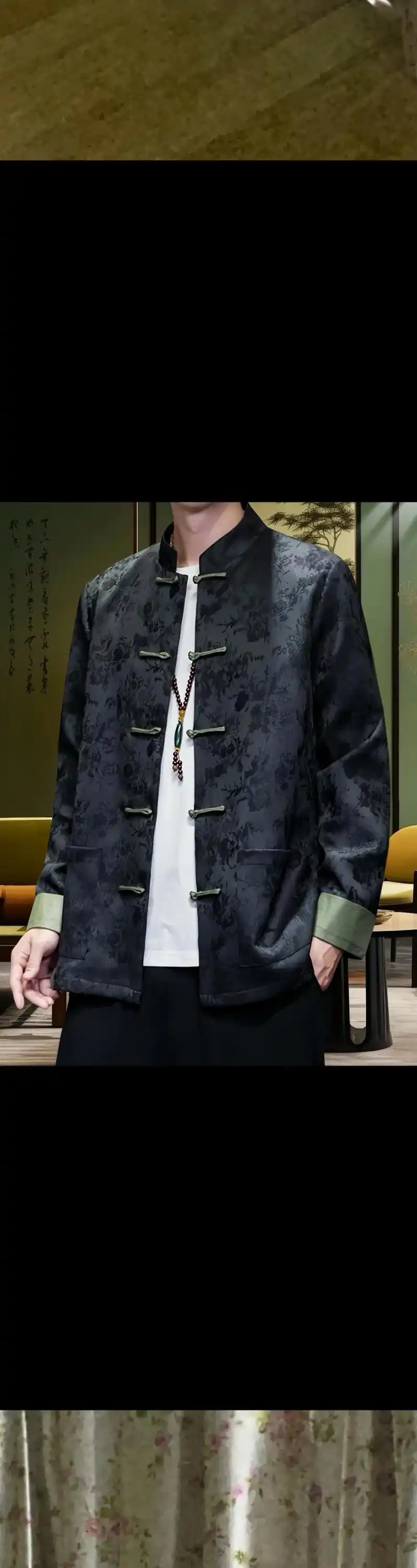 盛世繁华尽展,中式复古汉服外套登场!这款中国风男装唐装夹克, - 抖音