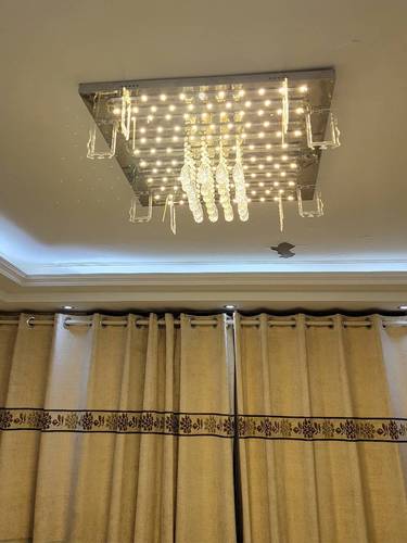 原厂客厅水晶灯配件695通用玻璃大灯高亮家用三色替换led灯条59.