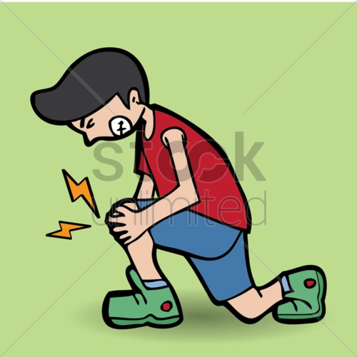 young boy with knee pain