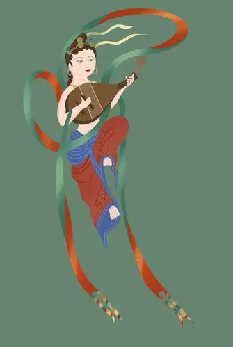 敦煌元素小插画