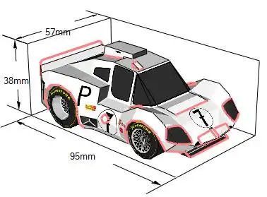 雪佛兰chaparral2dq版赛车纸模型