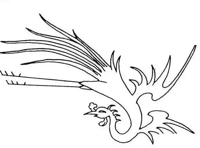 凤凰和鸟的简笔画大图