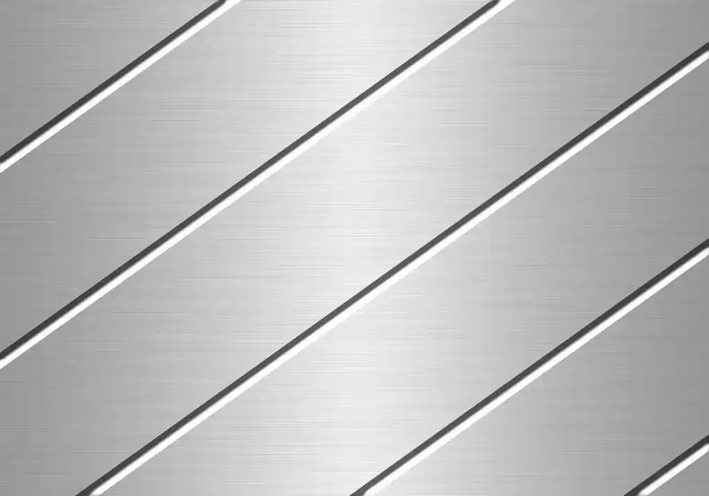 金属背景,拉丝铝纹理与灯光效果
