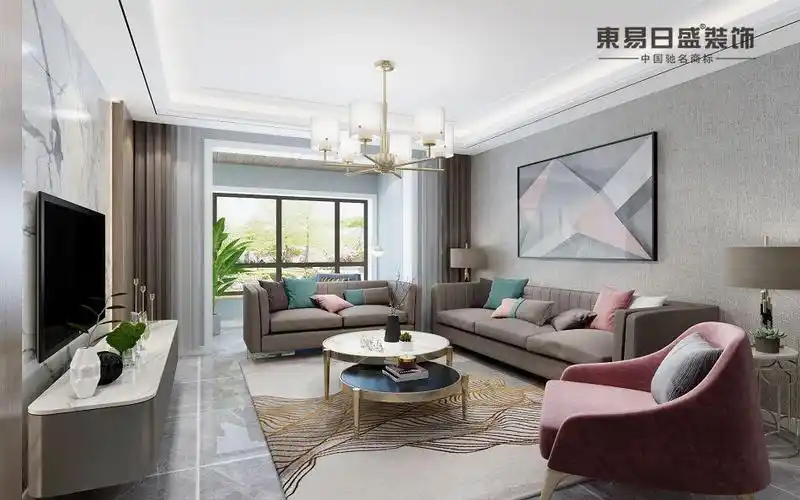 中梁首府壹号-四室两厅两卫-140㎡-现代轻奢-装修效果图_样板间-包头