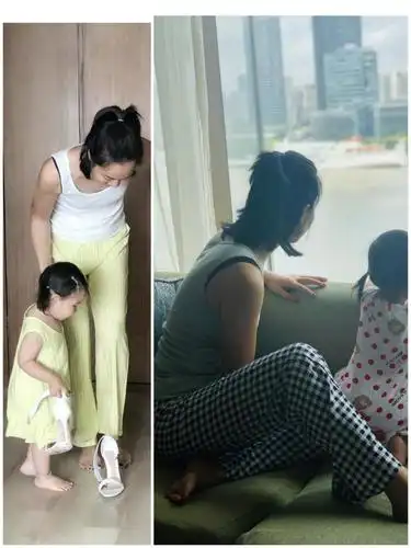 而老婆朱丹作为女明星,穿衣非常朴素,经常穿妈妈做的衣服,看着就舒适