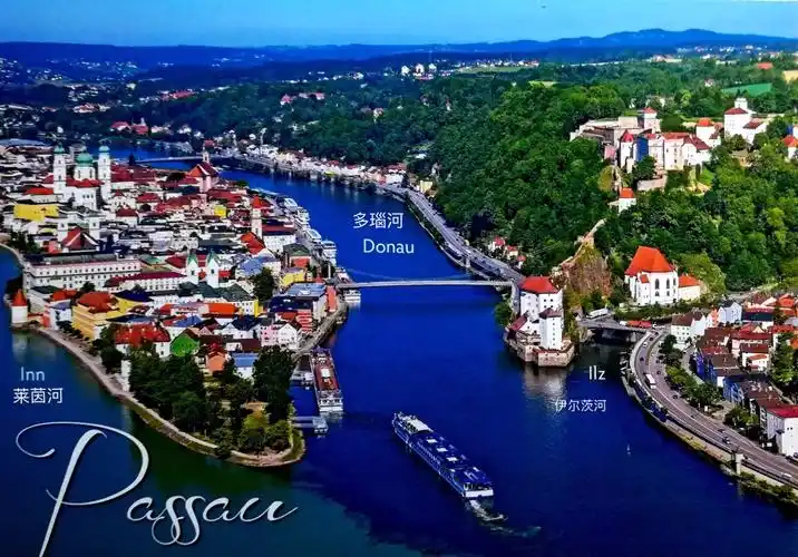 德国帕绍有莱茵河,多瑙河,伊尔茨河在一起相汇却有三种颜色是怎么回事