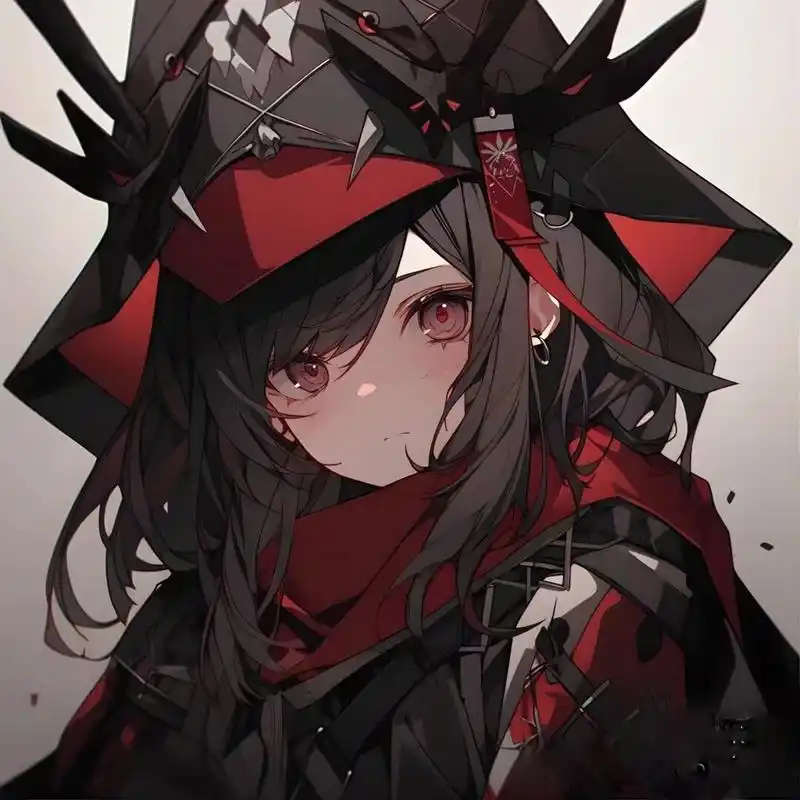 动漫女生头像一黑暗系 顺便说一下,我可能以后不会很常在线.