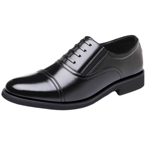 商务休闲鞋子桂耿飞行员皮鞋勃牛男鞋工厂店大笨象优选正装男士鞋