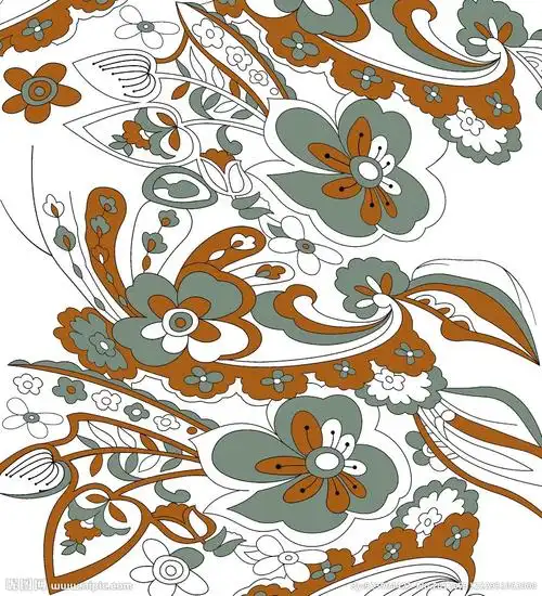 服装印花图案设计图__花边花纹_底纹边框_设计图库_昵图网nipic.com