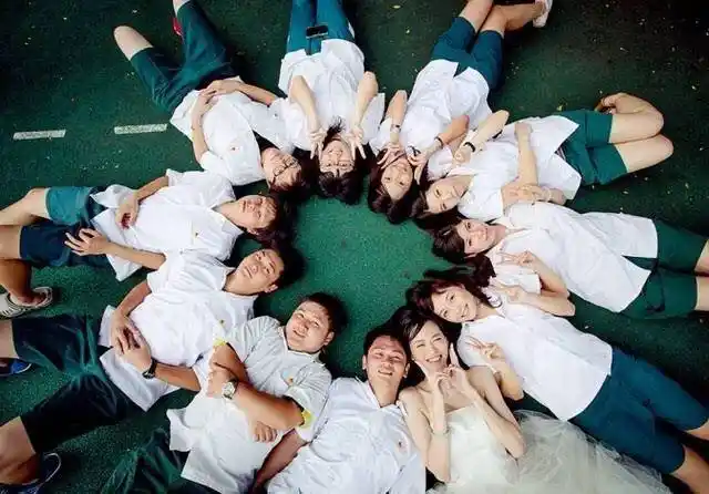 集体照姿势大全