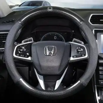 本田方向盘套雅阁crv飞度冠道奥德赛xrv皓影思域缤智专用碳纤把套