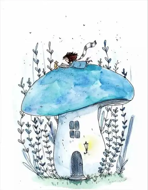 创意儿童画 插画 水彩