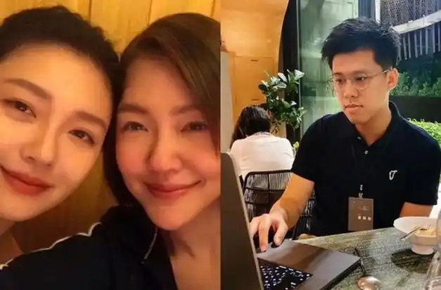 小s老公许雅钧罕晒照,打扮浮夸与长女似兄妹,私生子五官如复制|大s